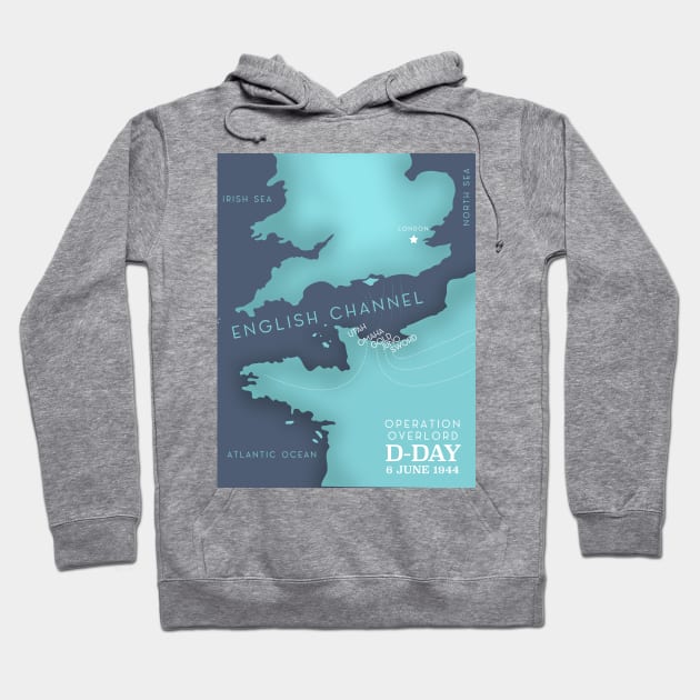 DDay Operation Overlord Map Hoodie by nickemporium1